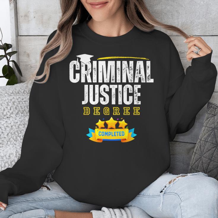 Criminal Justice Degree Graduation Senior Celebration Grad Unisex Sweatshirt