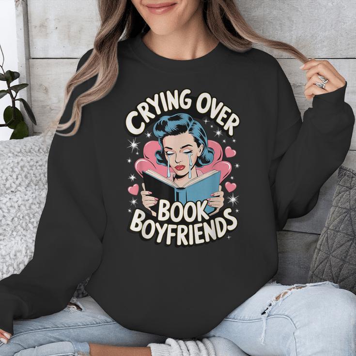 Crying Over Book Boyfriends Unisex Sweatshirt