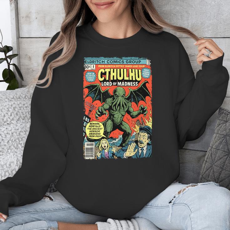 Cthulhu Lord Of Madness Vintage Comic Book Cover Unisex Sweatshirt