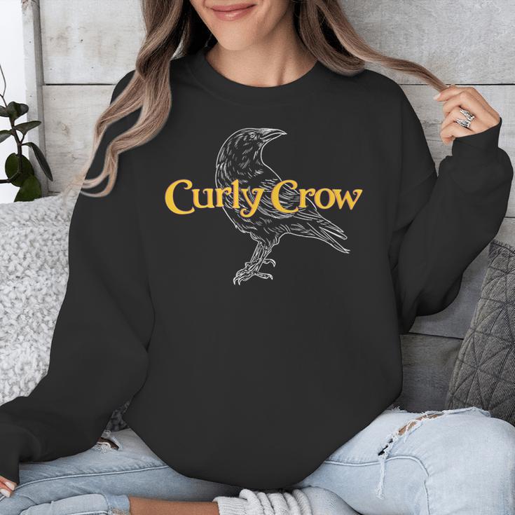 Curly Crow Art And Books Logo Unisex Sweatshirt