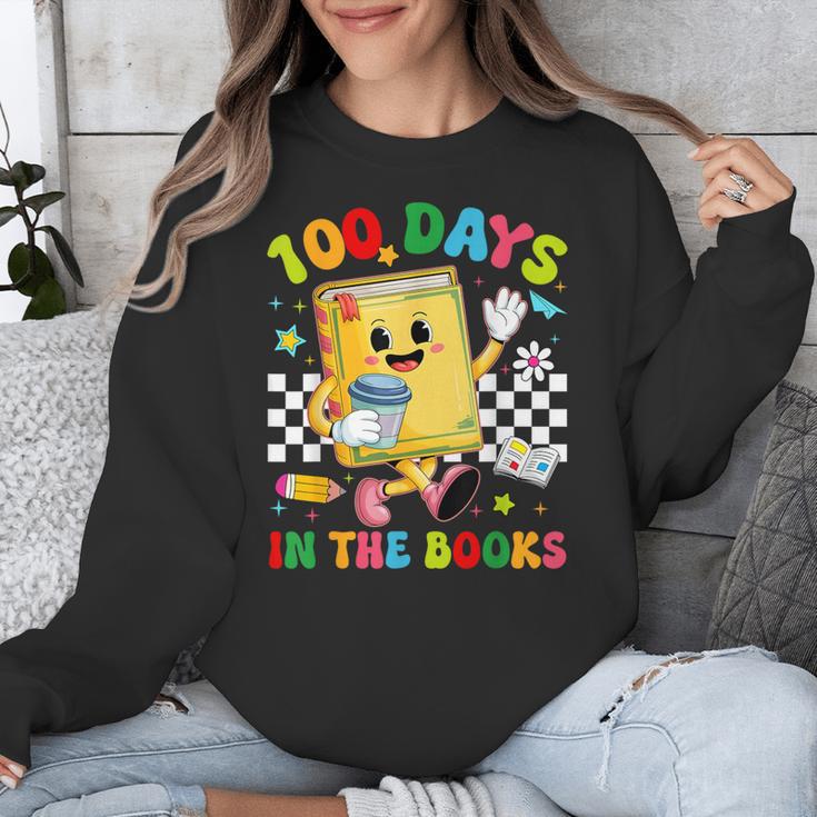 Cute 100 Days In The Books Groovy Boy Girl Teacher Unisex Sweatshirt