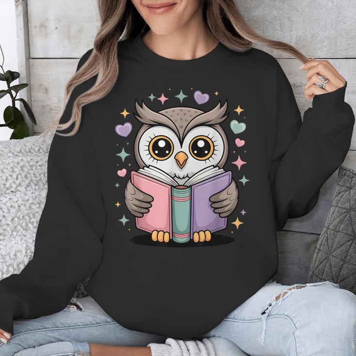 Cute Reading Owl Book Lover Teacher Librarian Bookworm Unisex Sweatshirt Cute Reading Owl Book Lover Teacher Librarian Bookworm Unisex Sweatshirt