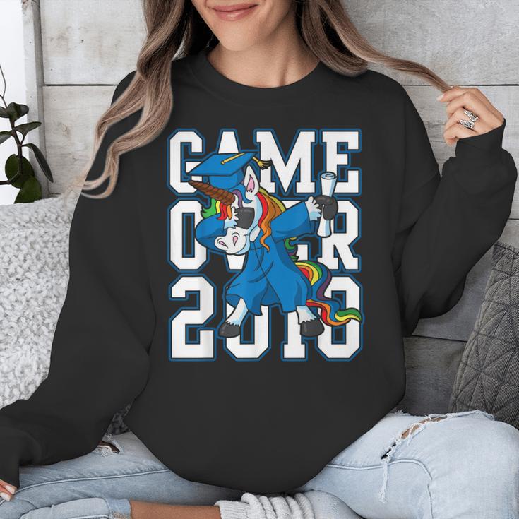 Dabbing Graduation Class Of 2018Shirt Unicorn Dab Unisex Sweatshirt