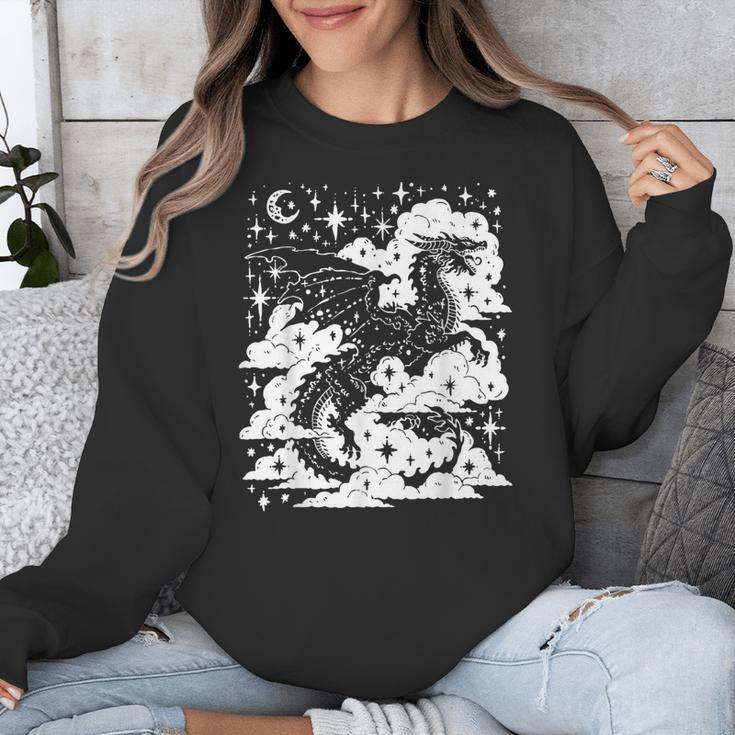 Dark Academia Fantasy Dragon Book Lover Bookish Goblincore Unisex Sweatshirt