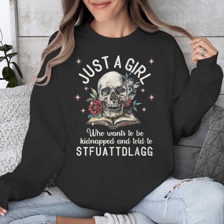 Dark Romance Smutt Book Merch STFUATTDLAGG Good Girl Trigger Unisex Sweatshirt