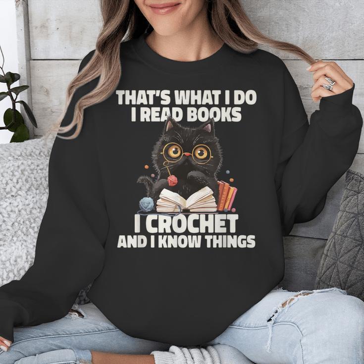 Das Ist Es Was Ich Tue Ich Lese Books Crochet And Unisex Sweatshirt