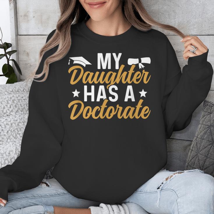 My Daughter Has A Doctorate Graduation Mom PhD Graduate Mom Unisex Sweatshirt