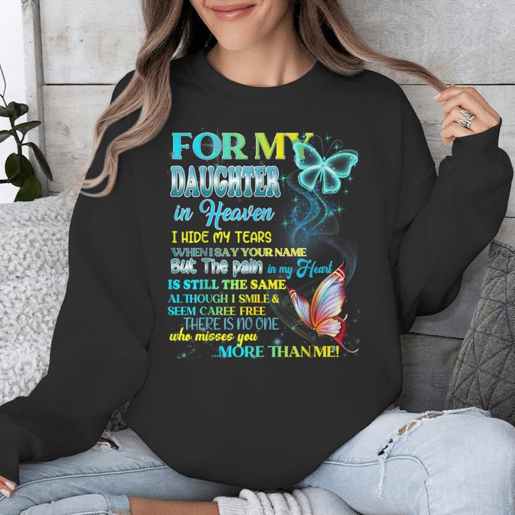 For My Daughter In Heaven Memory Missing Daughter In Heaven Unisex Sweatshirt For My Daughter In Heaven Memory Missing Daughter In Heaven Unisex Sweatshirt