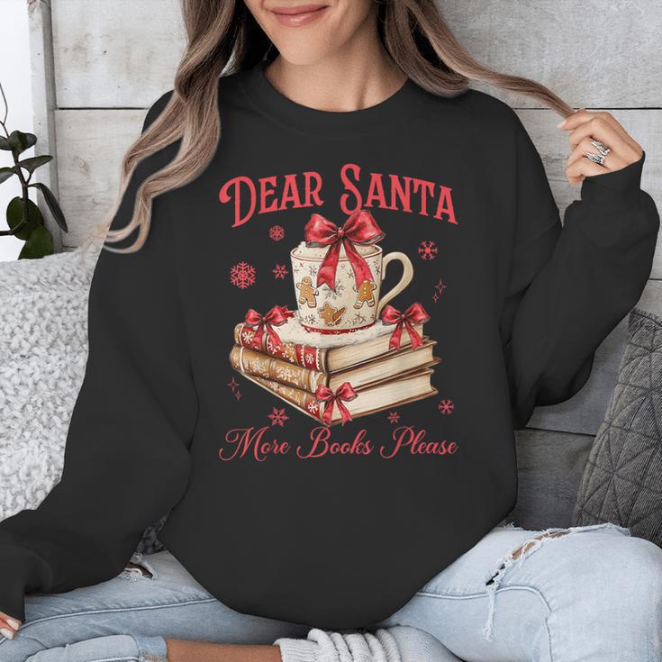 Dear Santa More Books Please Reading Book Lover Christmas Unisex Sweatshirt
