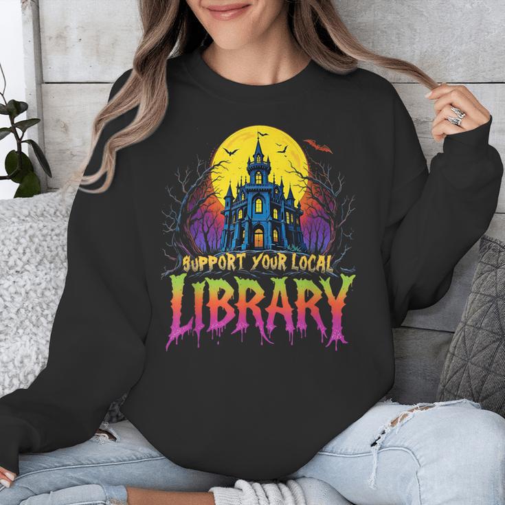 Death Gothic Support Your Local Library Lovers Book Unisex Sweatshirt Death Gothic Support Your Local Library Lovers Book Unisex Sweatshirt