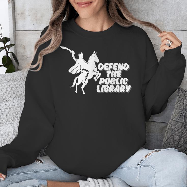 Defend Public Library Support Local Library Book Lover Unisex Sweatshirt