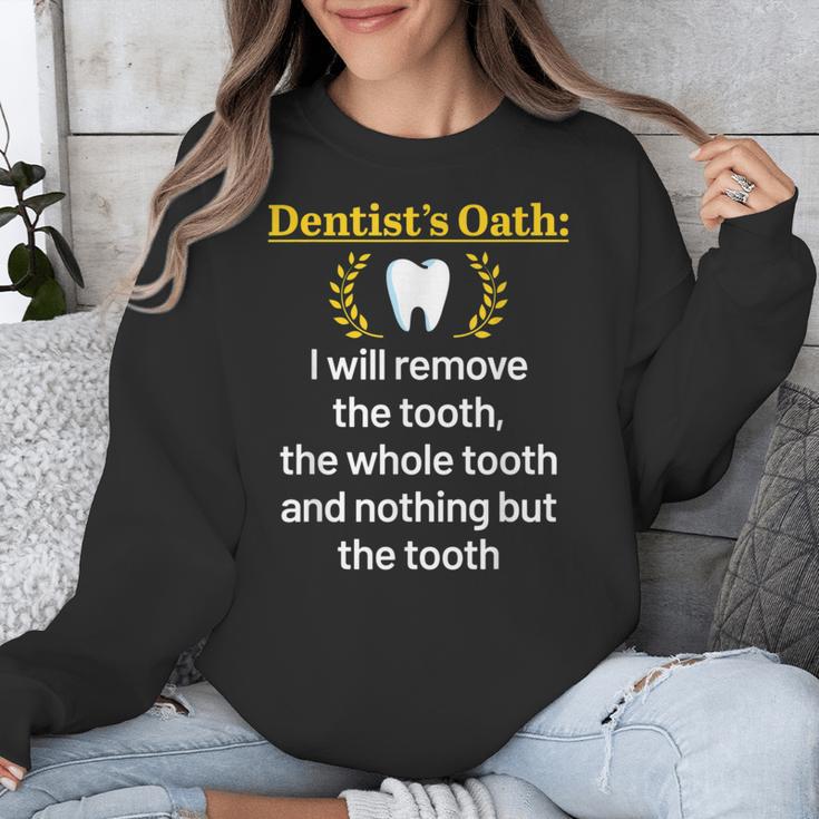 Dentist Dental School Graduation Tooth Oath Dentistry Unisex Sweatshirt