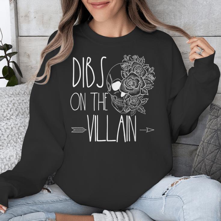 Dibs On The Villain Spicy Books Women Smutty Merch Romantasy Unisex Sweatshirt Dibs On The Villain Spicy Books Women Smutty Merch Romantasy Unisex Sweatshirt