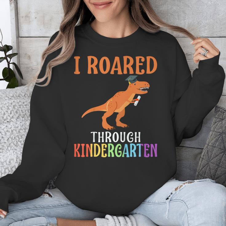 Dinosaur Graduation I Roared Through Kindergarten T-Shirt Unisex Sweatshirt