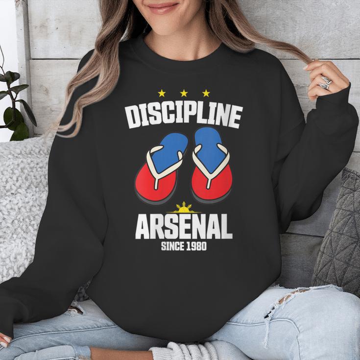 Discipline Arsenal Pinoy Nostalgia Filipino Tsinelas Unisex Sweatshirt