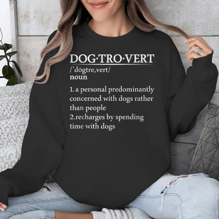 Dogtrovert Definition For Introverts Dog Parents Unisex Sweatshirt Dogtrovert Definition For Introverts Dog Parents Unisex Sweatshirt