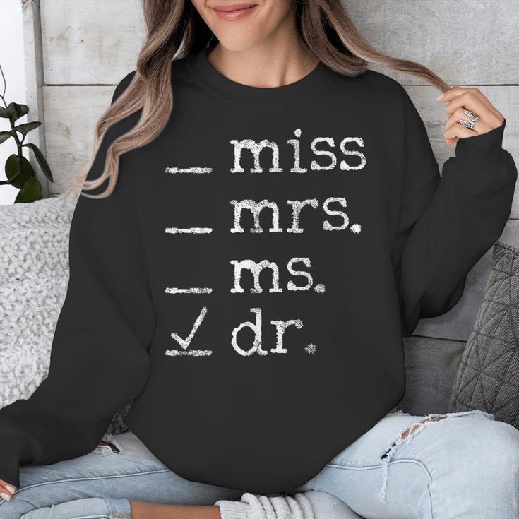 Dr Doctor Doctorate PhD Graduation Unisex Sweatshirt