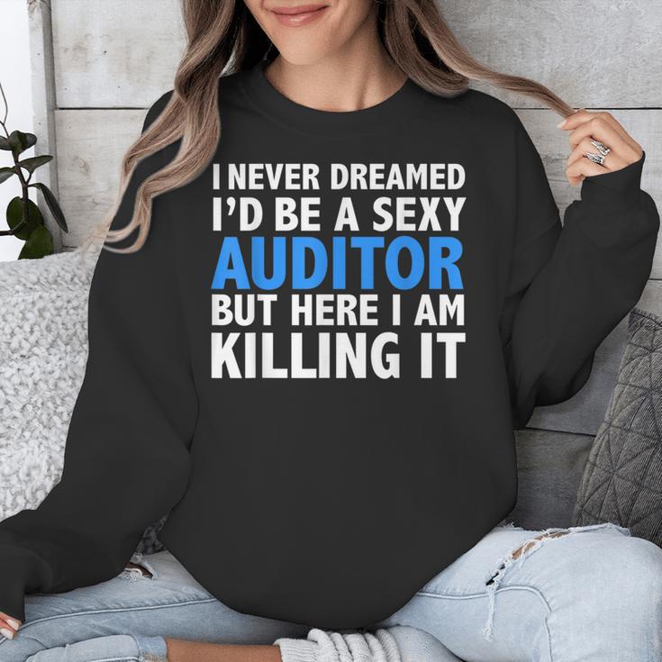Never Dreamed I'd Be a Sexy Auditor Graduation Unisex Sweatshirt