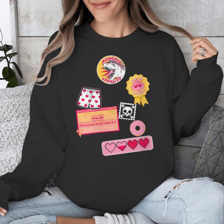 Dungeon Crawler Carl Colorful Sticker Collage LitRPG Book Unisex Sweatshirt