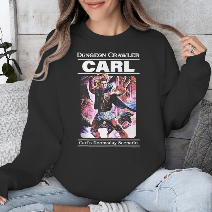 Dungeon Crawler Carl Vintage Paperback Illustration Book Unisex Sweatshirt