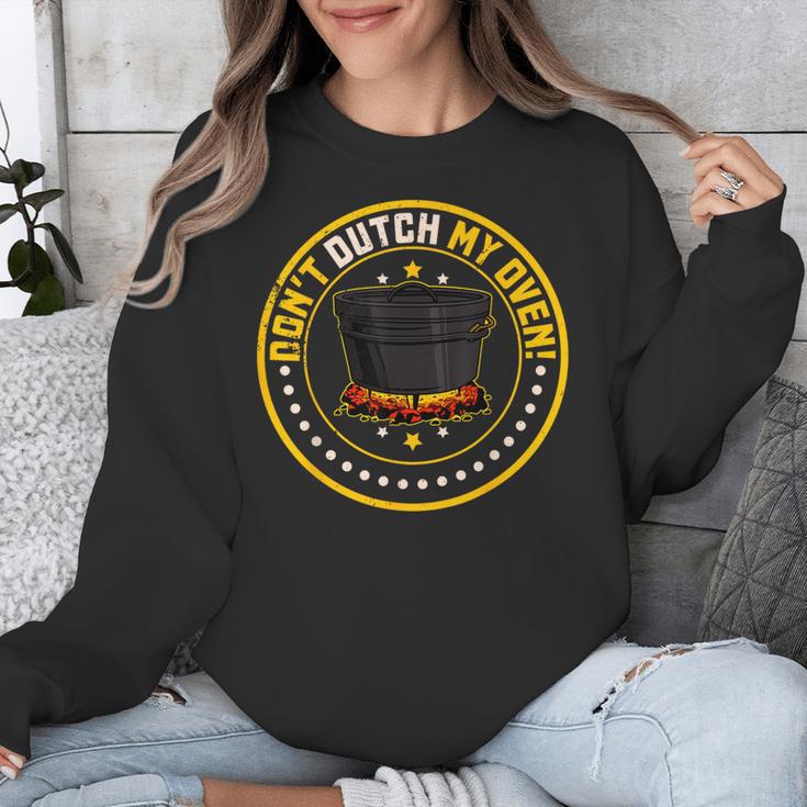 Dutch Oven Cookbook Casserole Cooking Cuisine Camping Recipe Unisex Sweatshirt