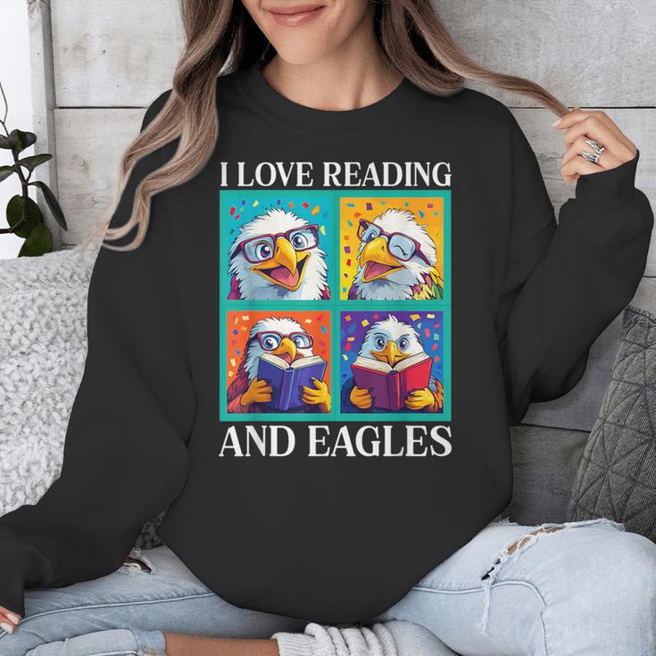 Eagle Love Reading And Eagles Child Book Lover Unisex Sweatshirt Eagle Love Reading And Eagles Child Book Lover Unisex Sweatshirt