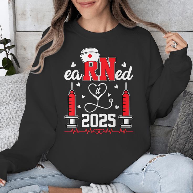 Earned It 2025 For Nurse Graduation Or RN LPN Class Of 2025 Unisex Sweatshirt