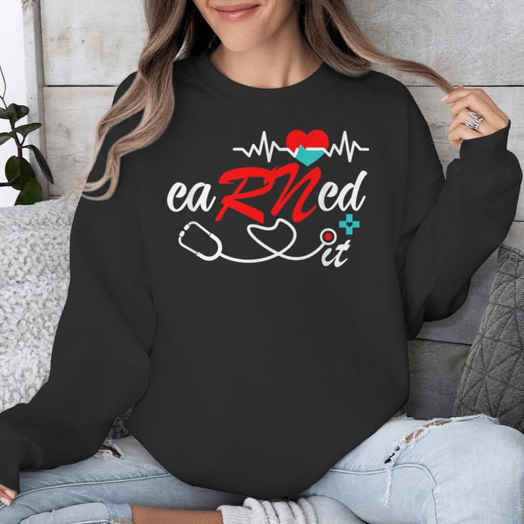 Earned It RN Nurse Graduation RN & LPN Nursing Unisex Sweatshirt