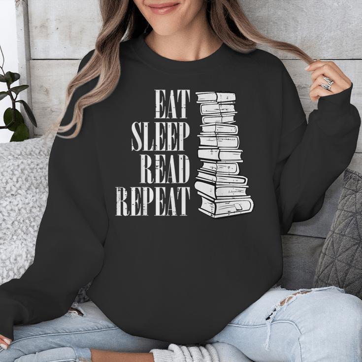 Eat Sleep Read Repeat Reading Book Librarian Men Women Kids Unisex Sweatshirt Eat Sleep Read Repeat Reading Book Librarian Men Women Kids Unisex Sweatshirt