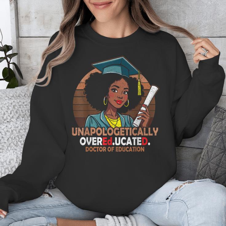 EdD Black Girls Doctor Of Education Graduation Black Women Unisex Sweatshirt