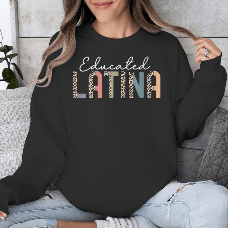 Educated Latina Proud Graduate Latinas Pride Graduation Unisex Sweatshirt