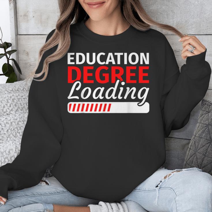 Education Major Shirts Teaching Degree Loading Graduation Unisex Sweatshirt