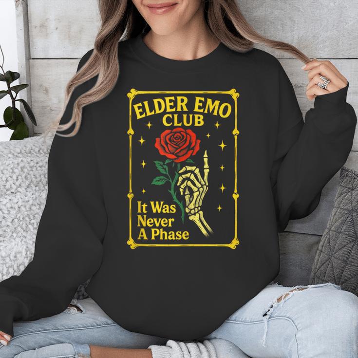 Elder Emo Club Emo Gothic Music Nostalgia Unisex Sweatshirt Elder Emo Club Emo Gothic Music Nostalgia Unisex Sweatshirt