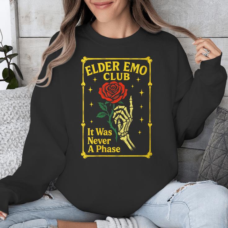 Elder Emo Club Emo Gothic Music Nostalgia Unisex Sweatshirt Elder Emo Club Emo Gothic Music Nostalgia Unisex Sweatshirt