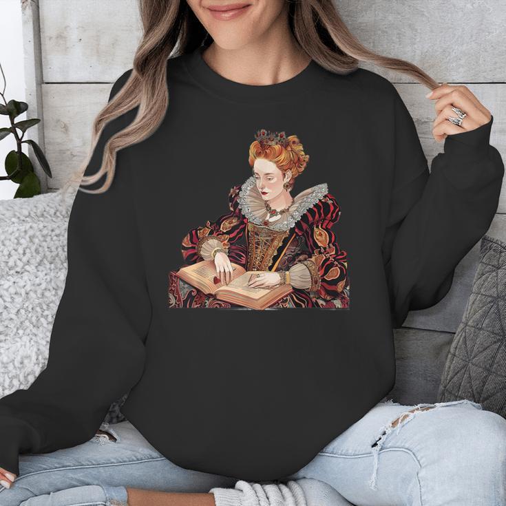Elizabeth I Reading A Book Unisex Sweatshirt Elizabeth I Reading A Book Unisex Sweatshirt
