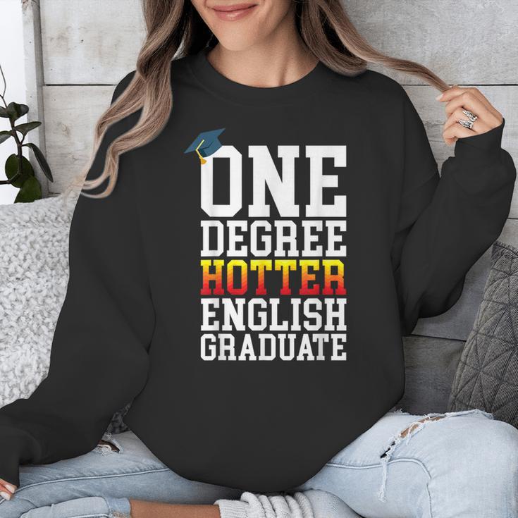 English Major Shirt Now Hotter By One Degree Graduation Unisex Sweatshirt