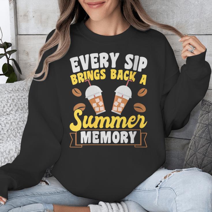 Every Sip Brings Back A Summer Memory Iced Coffee Unisex Sweatshirt Every Sip Brings Back A Summer Memory Iced Coffee Unisex Sweatshirt