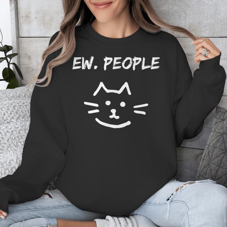 Ew People Cat Introvert SarcasticEw People Tee Unisex Sweatshirt Ew People Cat Introvert SarcasticEw People Tee Unisex Sweatshirt