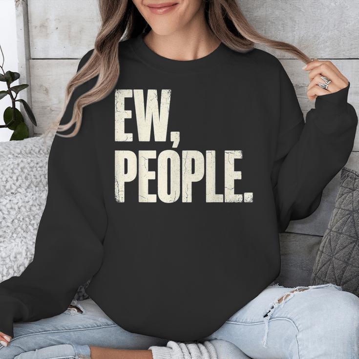 EW People Introvert Sarcastic Graphic Style Unisex Sweatshirt