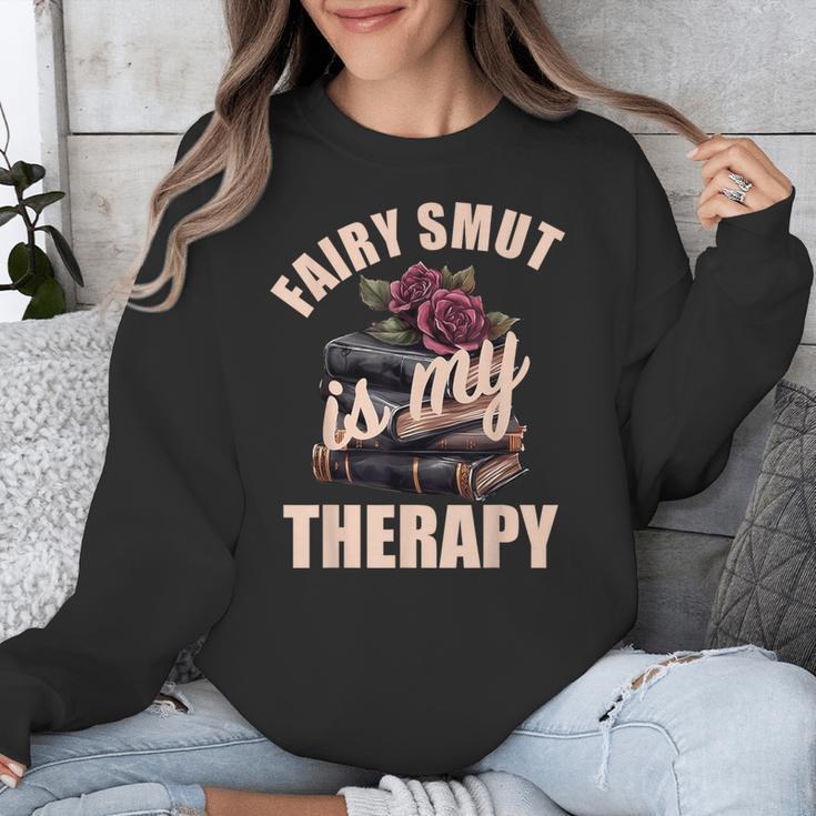Fairy Smut Is My Therapy Romantasy Spicy Books Faerie Tales Unisex Sweatshirt Fairy Smut Is My Therapy Romantasy Spicy Books Faerie Tales Unisex Sweatshirt