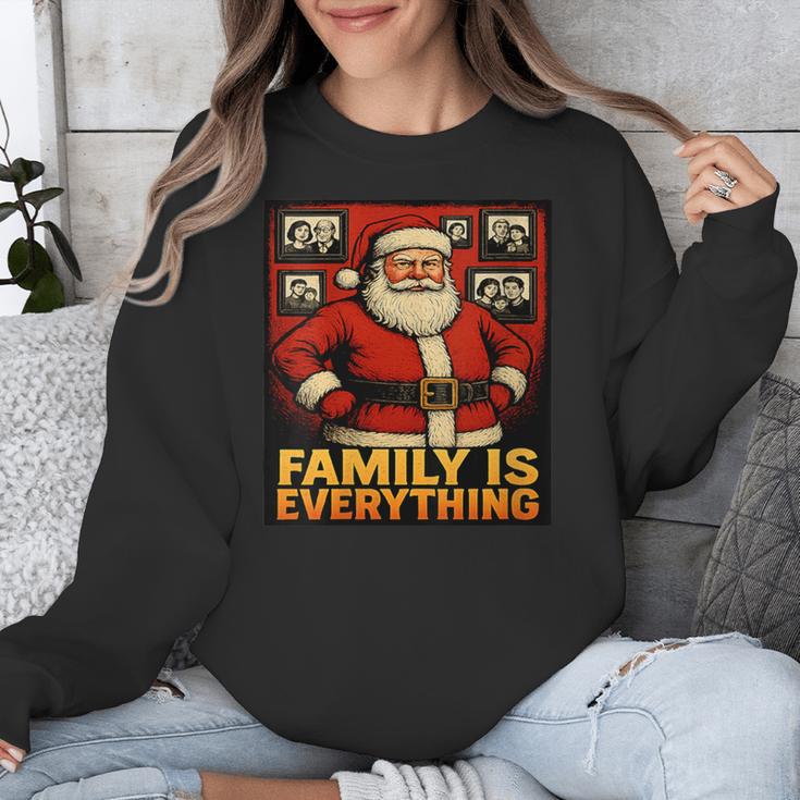 Family Christmas Retro Santa Holiday Nostalgia Vibes Unisex Sweatshirt Family Christmas Retro Santa Holiday Nostalgia Vibes Unisex Sweatshirt