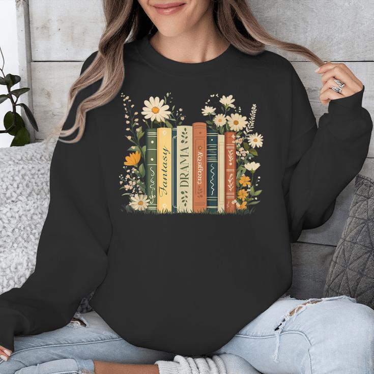 Fantasy Drama Tragedy Book Floral Subtle Unisex Sweatshirt Fantasy Drama Tragedy Book Floral Subtle Unisex Sweatshirt
