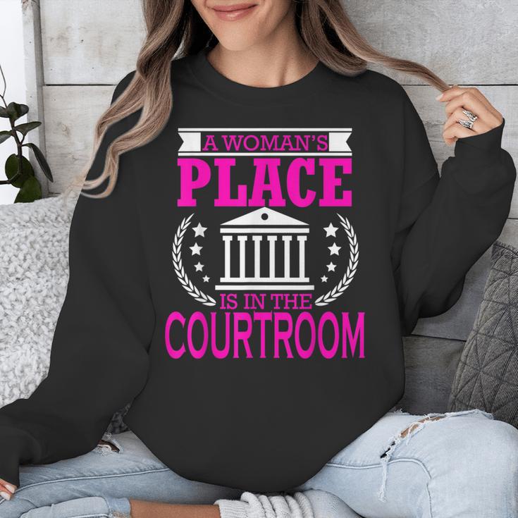 Female Lawyer Women Law Student Graduation Bar Exam Unisex Sweatshirt