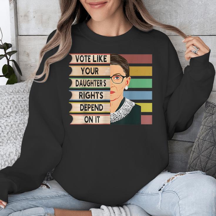Feminist Ruth Bader Ginsburg RBG Quote Girl With Book Women Unisex Sweatshirt Feminist Ruth Bader Ginsburg RBG Quote Girl With Book Women Unisex Sweatshirt