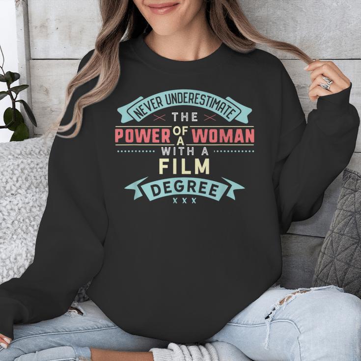 Film Degree Major Shirt Strong Woman Graduation Unisex Sweatshirt