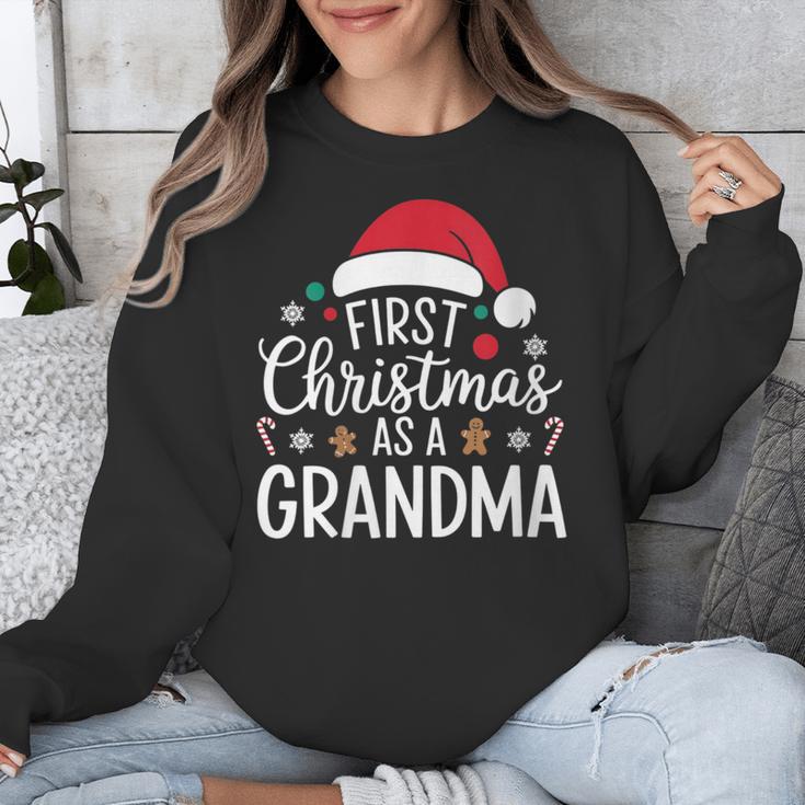 First Christmas As A Grandma Holiday New Grandmother Memory Unisex Sweatshirt First Christmas As A Grandma Holiday New Grandmother Memory Unisex Sweatshirt