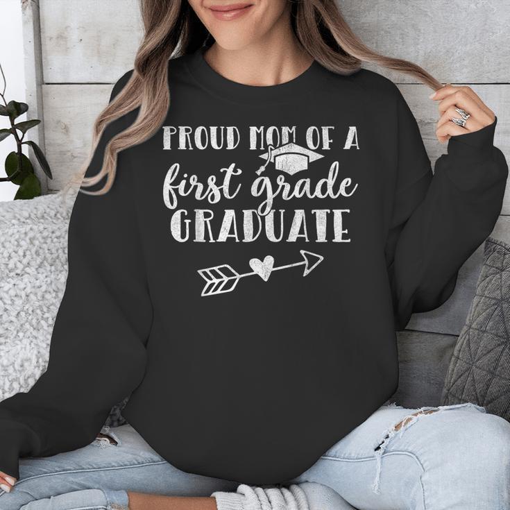 First Grade Graduation Mom Shirt Proud Mom First Grader Unisex Sweatshirt