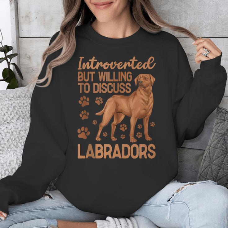 Fox Red Labrador Retriever Introvert Foxred Lab Unisex Sweatshirt