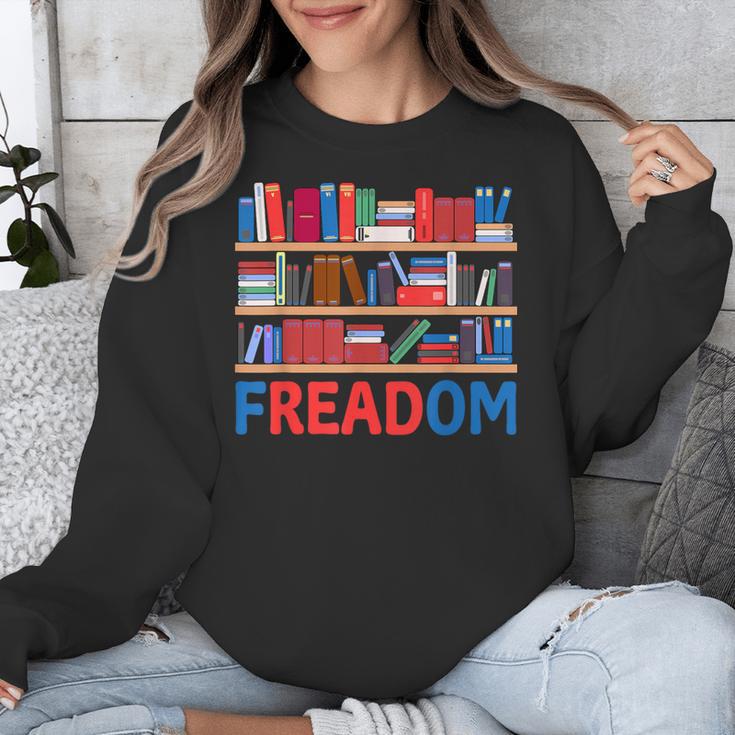 Freadom To Read Book Lover Reading Freedom Unisex Sweatshirt