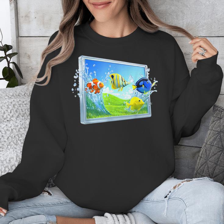 Frutiger Aero Fish Unisex Sweatshirt